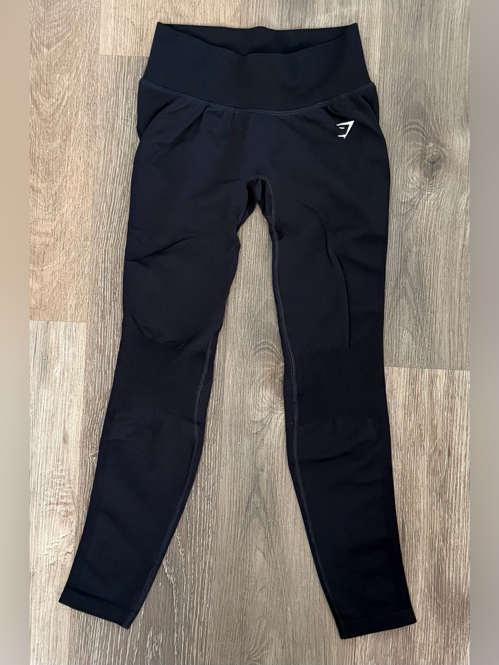 GYMSHARK Lift Seamless 2.0 Mid Rise Leggings Black Sz Small Athletic NWOT